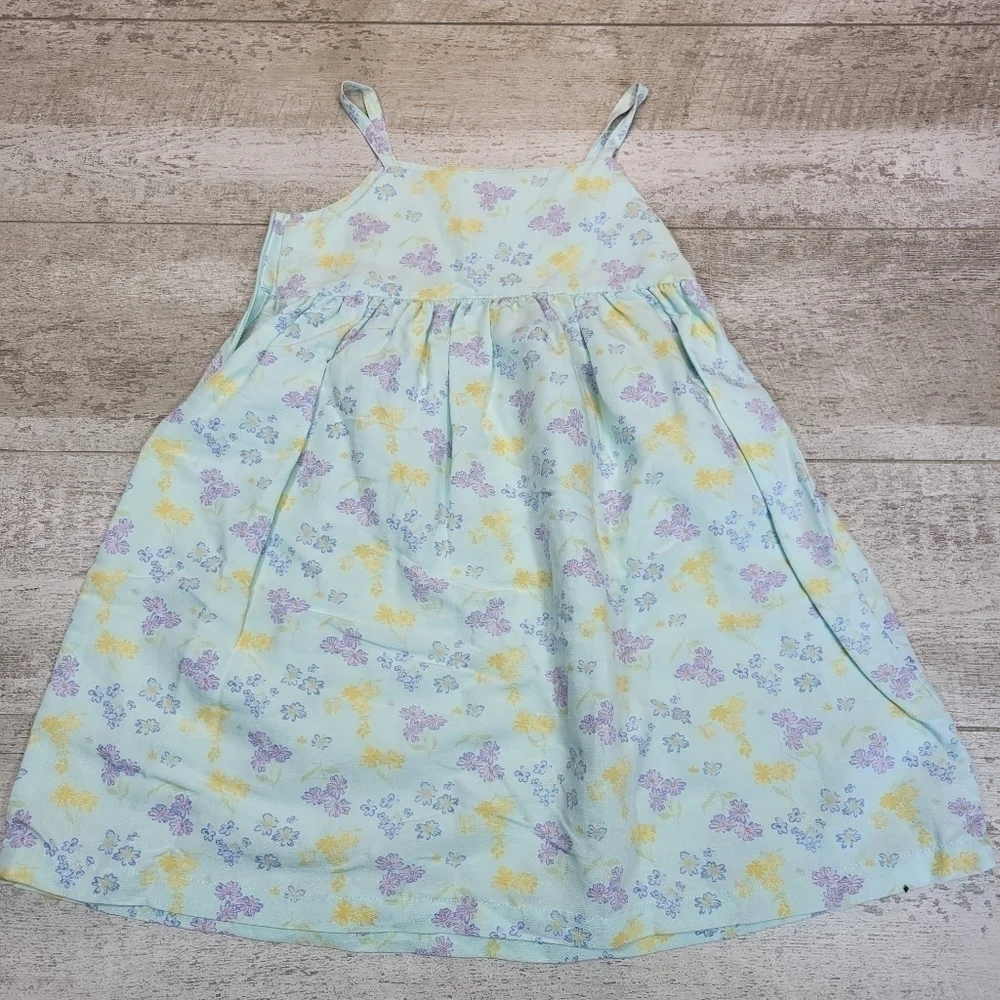 VTG Blue Floral Gymboree Girls Dress Size Medium